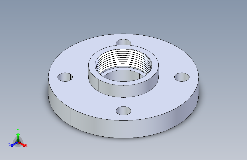 聚氯乙烯配件24-Sch80_Flange One-Piece_FPT_852-015_1.5in