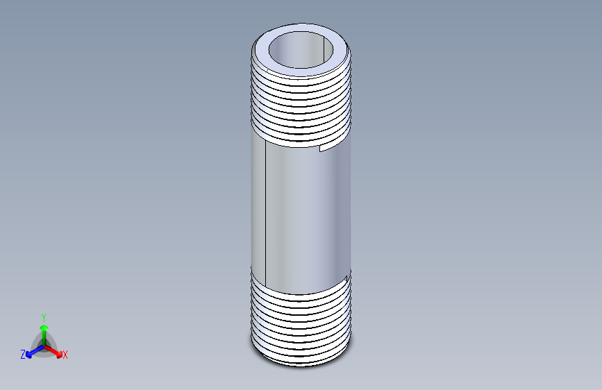 聚氯乙烯配件33-Sch80_Nipple_MPTxMPT_861-081_0.5in x 3in