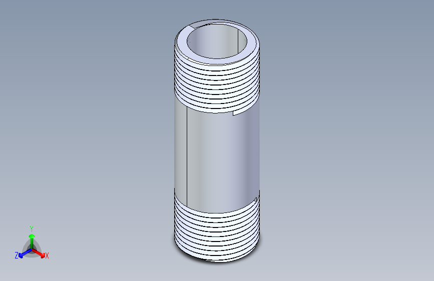 聚氯乙烯配件33-Sch80_Nipple_MPTxMPT_861-106_0.75in x 3in