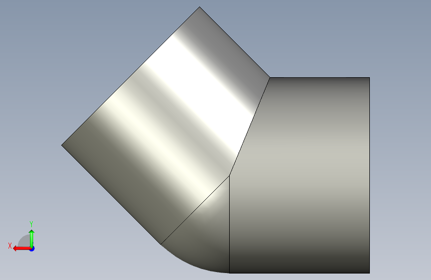 船舶管路系统SeaCor_45Elbow_SxS_37J117025_2.5in 背面视图
