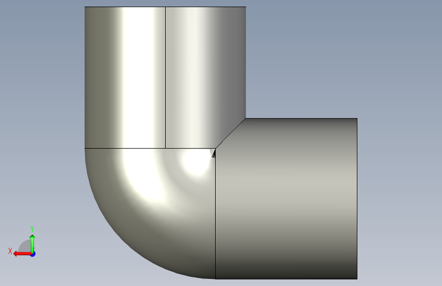 船舶管路系统SeaCor_90Elbow_SxS_37J106005_0.5in 背面视图