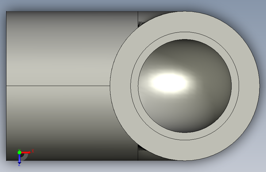 船舶管路系统SeaCor_90Elbow_SxS_37J106005_0.5in 俯视图
