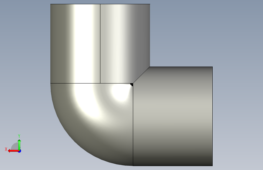 船舶管路系统SeaCor_90Elbow_SxS_37J106007_0.75in 背面视图