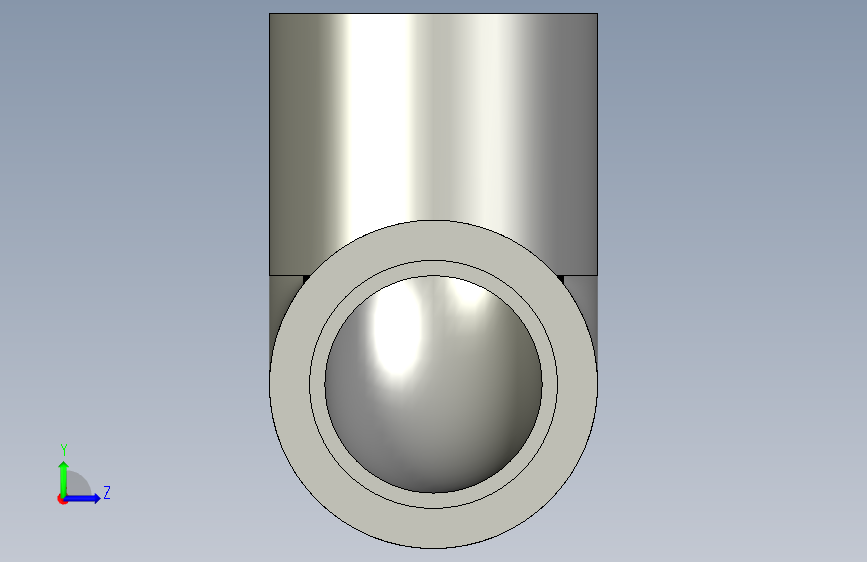 船舶管路系统SeaCor_90Elbow_SxS_37J106007_0.75in 左侧视图