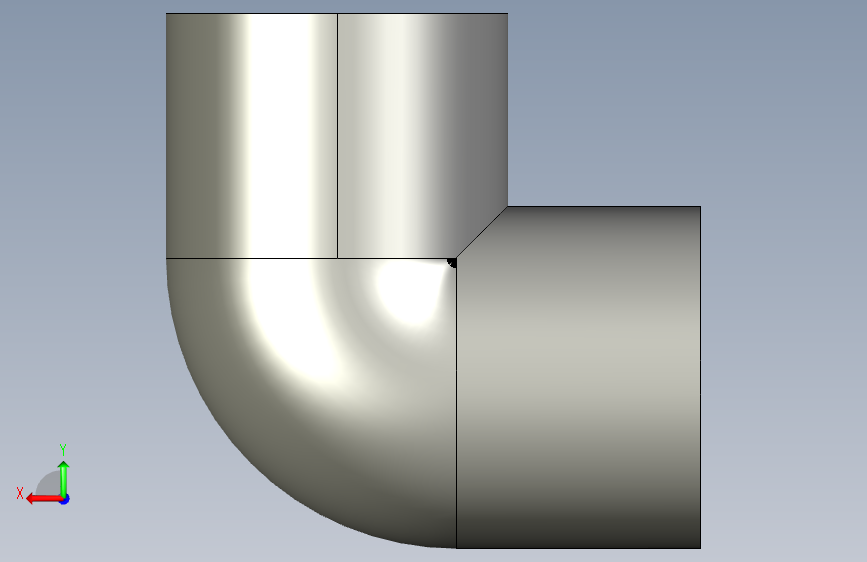 船舶管路系统SeaCor_90Elbow_SxS_37J106010_1in 背面视图