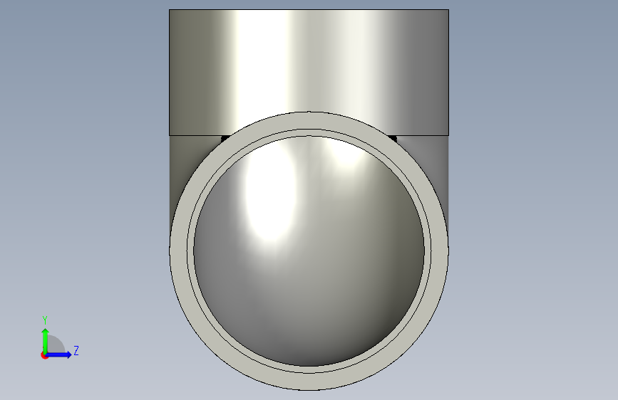 船舶管路系统SeaCor_90Elbow_SxS_37J106060_6in 左侧视图
