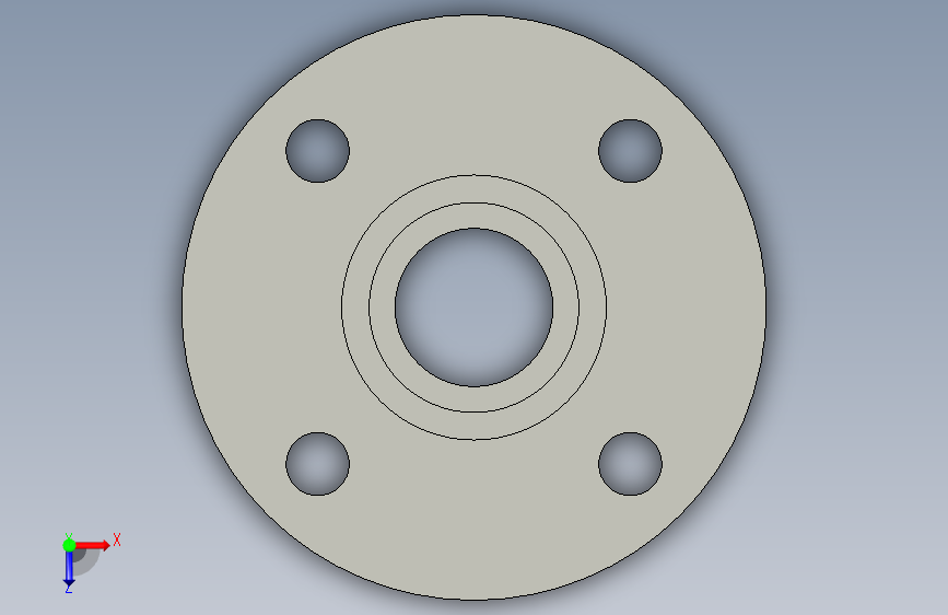 船舶管路系统SeaCor_Flange Vanstone_SPIG_37J156012_1.25in 俯视图