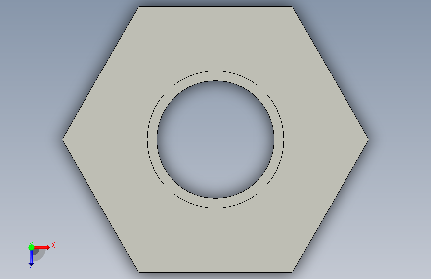 船舶管路系统SeaCor_ReducerBushing_SxSPIG_37J137337_3in x 1.5in 俯视图