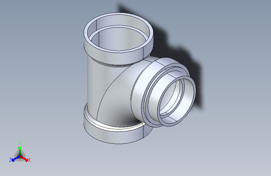 船舶管路系统S14_SeaDrainPLUS_SanitaryReducingTee-SxSxS_37E261535_4x3in Sea Drain Plus - Sanitary Reducing Tee - SxS