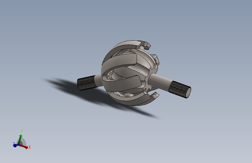 球笼式等速万向节三维建模图纸 solidworks设计(更新二维码)