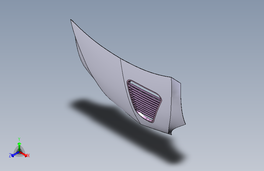 汽车引擎盖_特斯拉 Model X--catia
