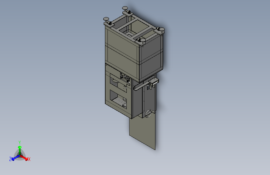 Roller Printing Machine滚筒印刷机3D数模图纸 STEP格式