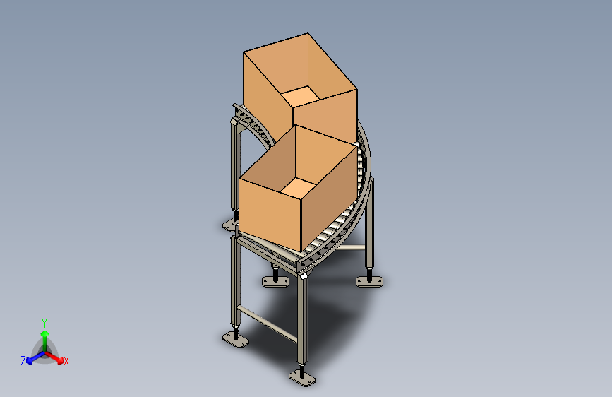 90度滚筒输送机roller-conveyor-35-stp