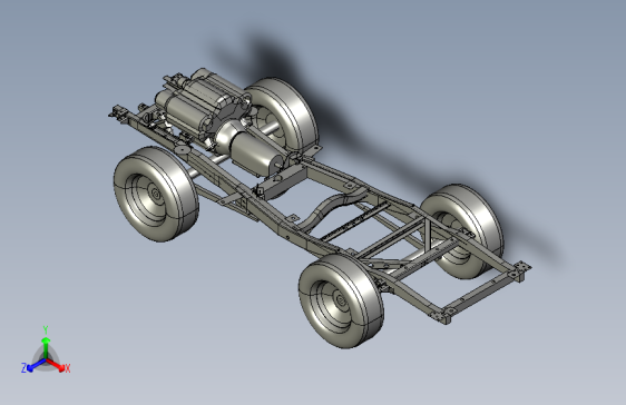 A650 in UAZ汽车底盘结构3D图纸 STEP格式