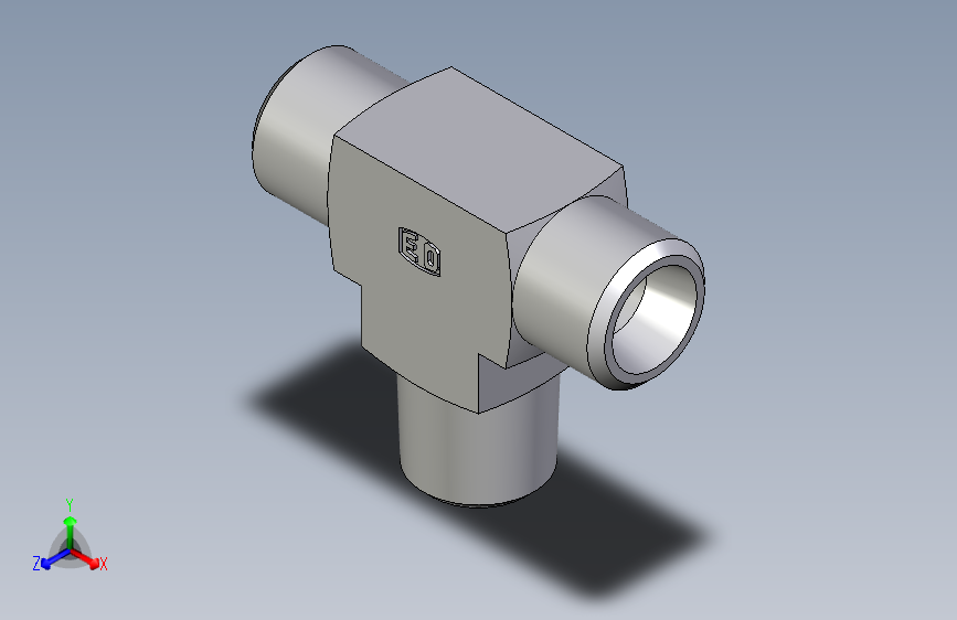卡套式工业通用硬管接头EO_Male_stud_run_tee_TE08LRCFX