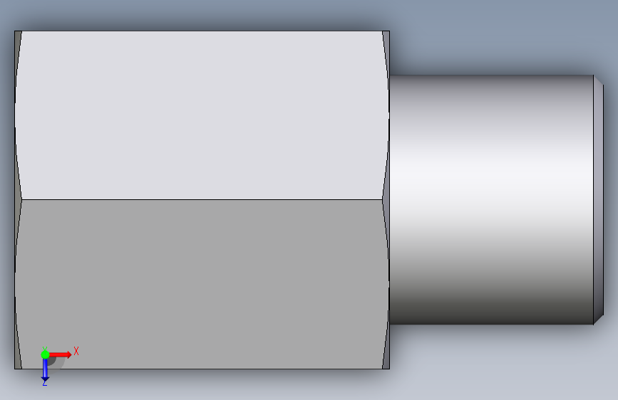 卡套式工业通用硬管接头EO_Swivel_connector_GAI06SR71X 俯视图