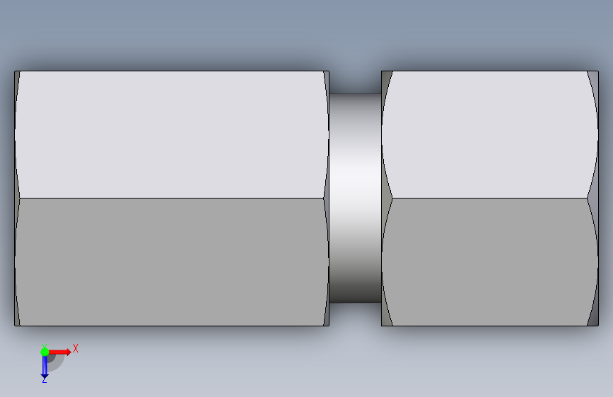 卡套式工业通用硬管接头EO_Swivel_connector_GAI08ZLM71 俯视图