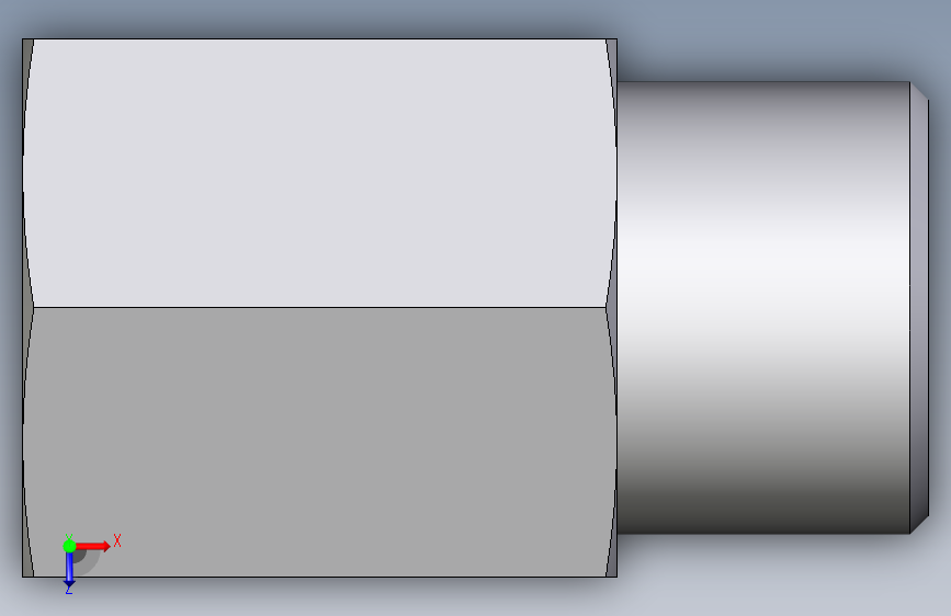 卡套式工业通用硬管接头EO_Swivel_connector_GAI10LM71X 俯视图