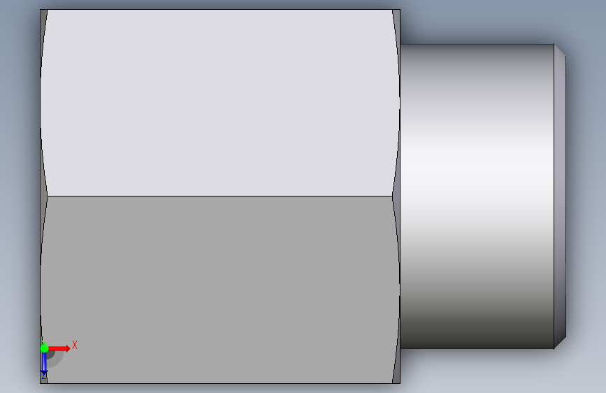 卡套式工业通用硬管接头EO_Swivel_connector_GAI15LR71X 俯视图