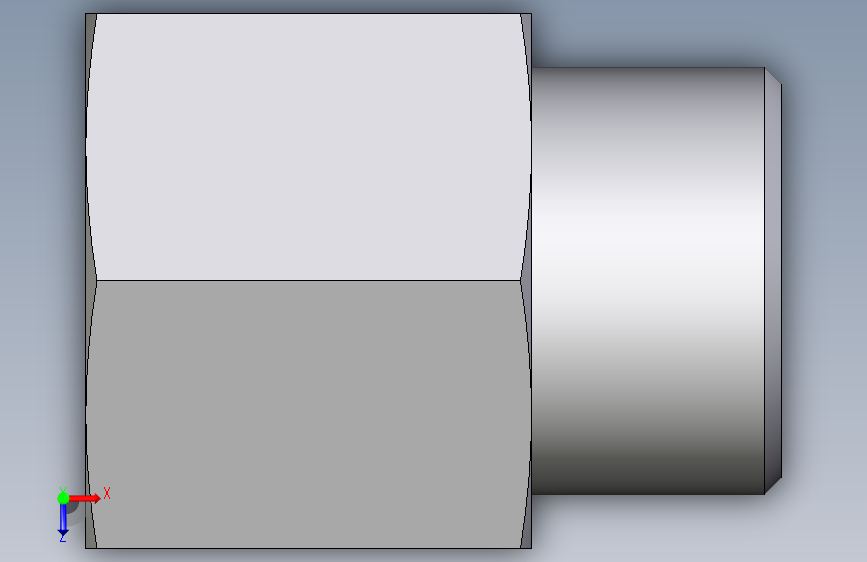 卡套式工业通用硬管接头EO_Swivel_connector_GAI16SM71X 俯视图