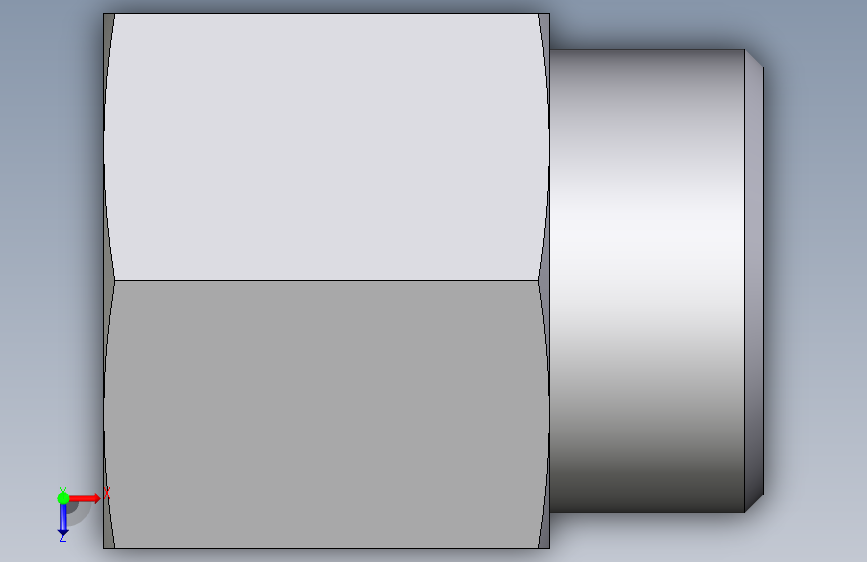 卡套式工业通用硬管接头EO_Swivel_connector_GAI18LM71X 俯视图