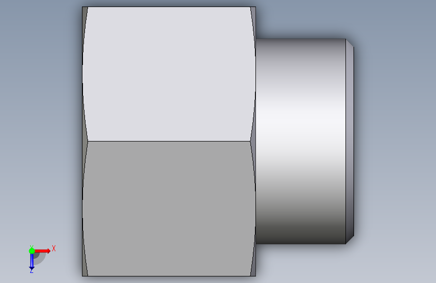 卡套式工业通用硬管接头EO_Swivel_connector_GAI30SR71X 俯视图