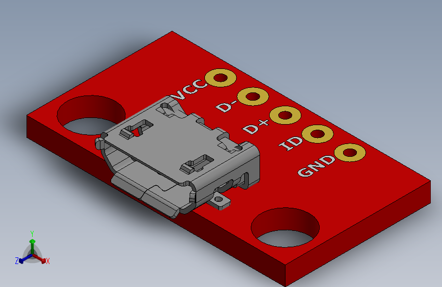 usb micro-b的分线板