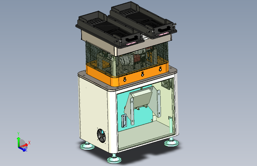 3C行业整列机3D数模图纸 Solidworks16设计