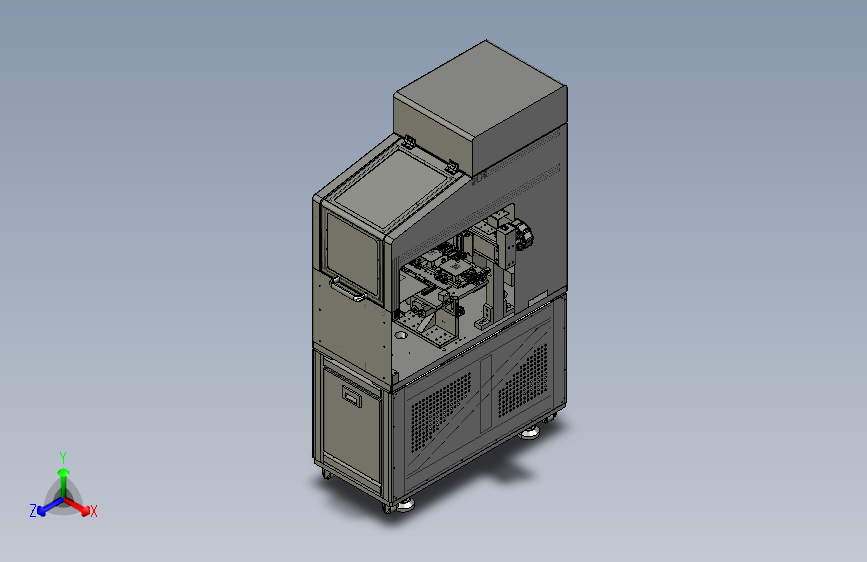 Glass清洁串接线3D数模图纸 Solidworks18设计