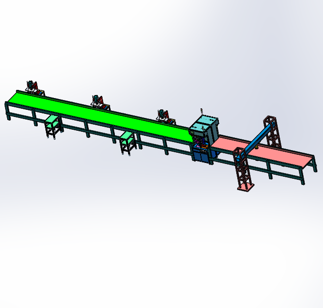 高压水阀装配生产线3D数模图纸 Solidworks17设计