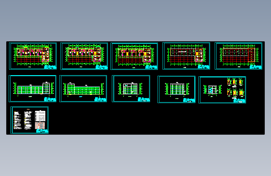 某4层幼儿园全套设计    （2000~3000平，含计算书，建筑图，结构图，毕业答辩PPT）