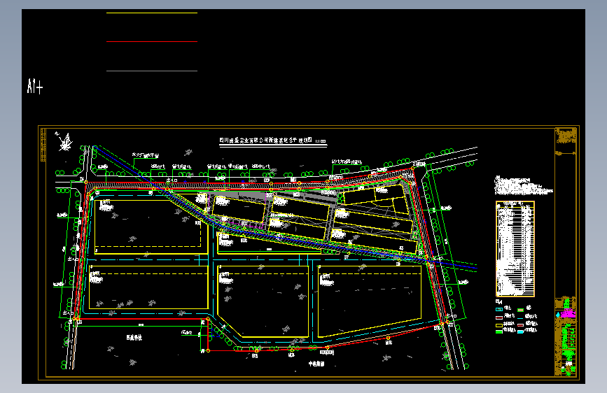 四川成都闵胜总图建筑工程CAD