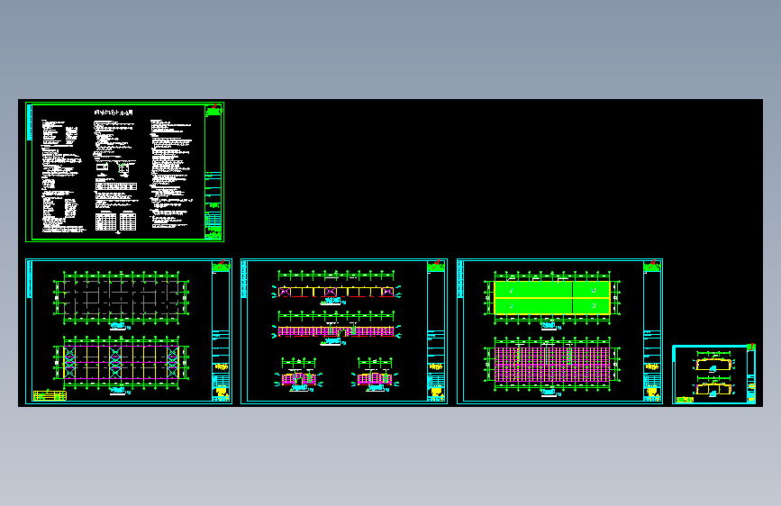 农贸市场70x19.8钢结构工程CAD