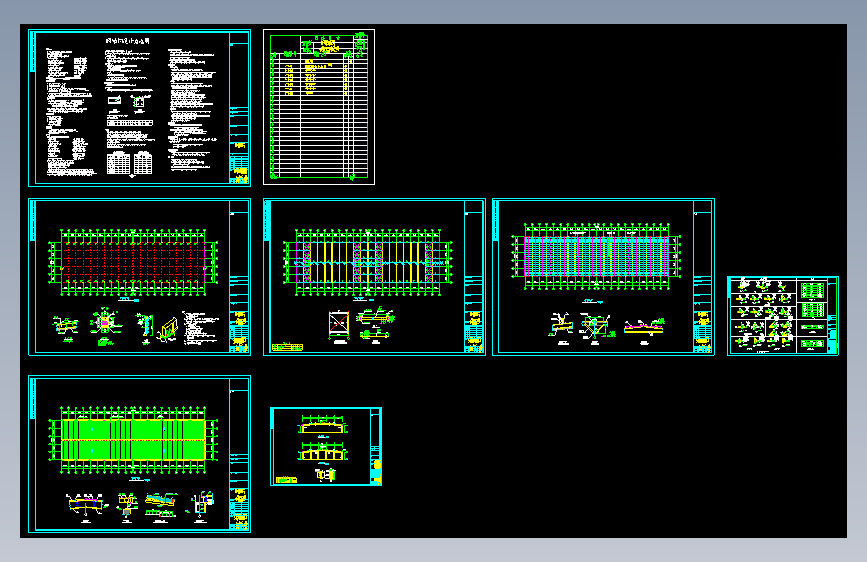 某公司108×30厂房工程CAD