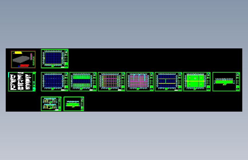 河南漯河某机械公司钢结构工程CAD