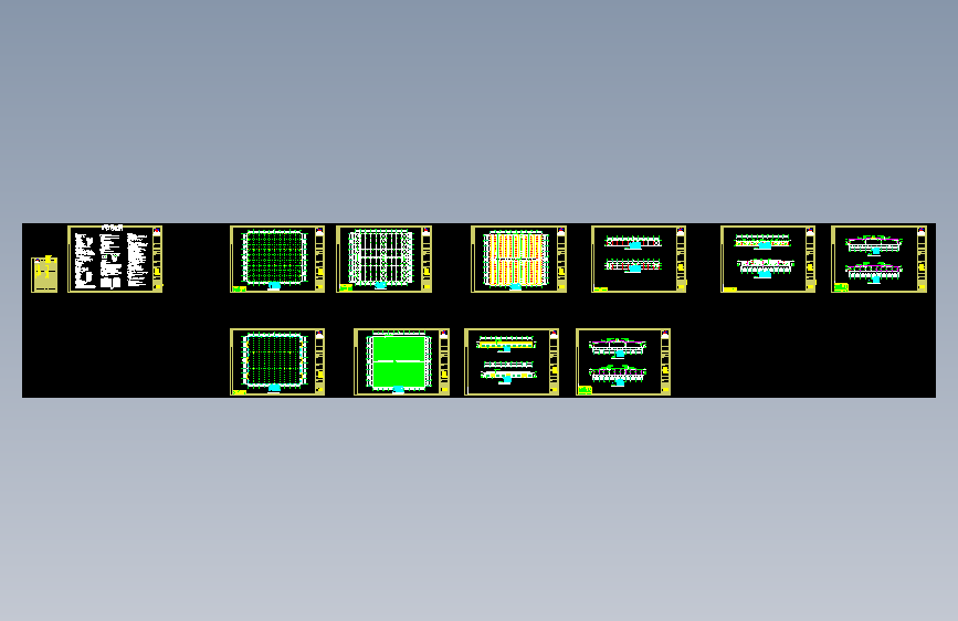 杭州某公司原料库钢结构工程CAD