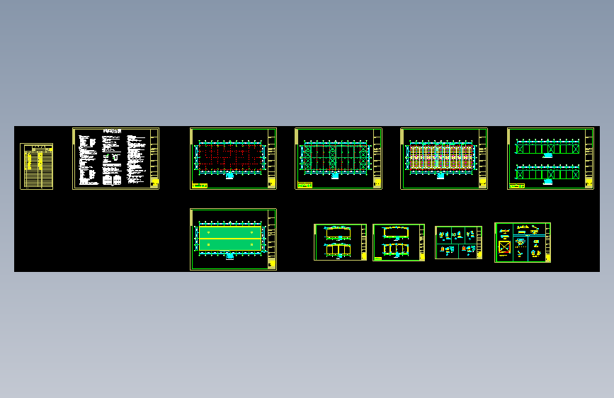 广西南宁23米跨度工程CAD