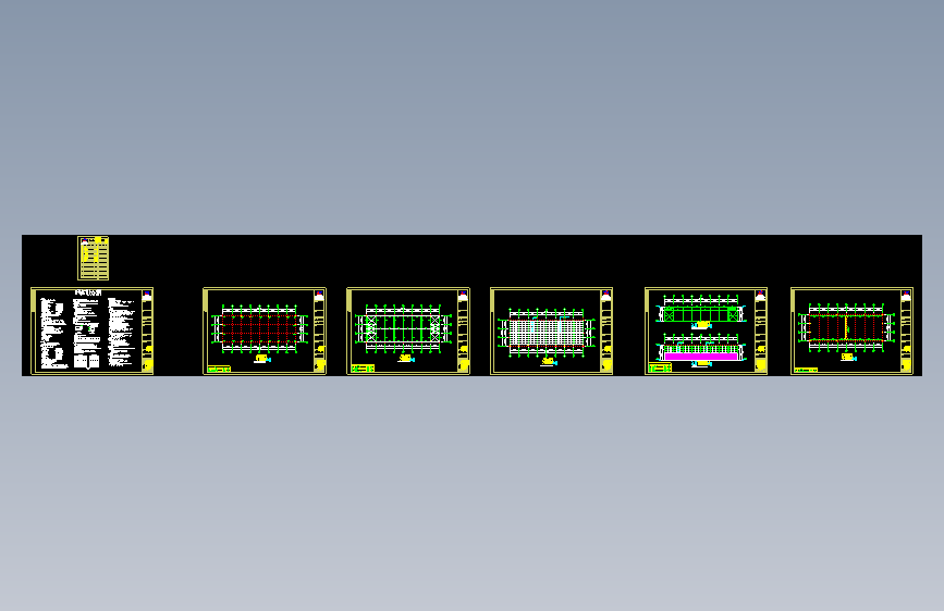 18米X50米钢结构工程CAD