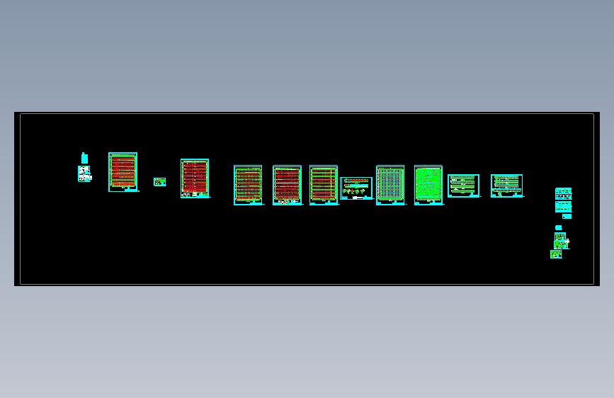 西部石材城钢结构工程CAD