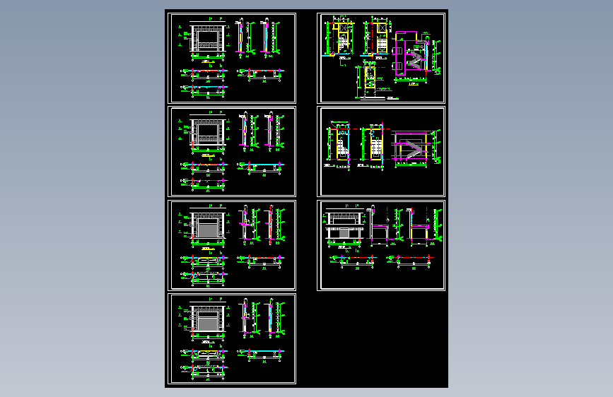 某公司门式钢结构厂房CAD