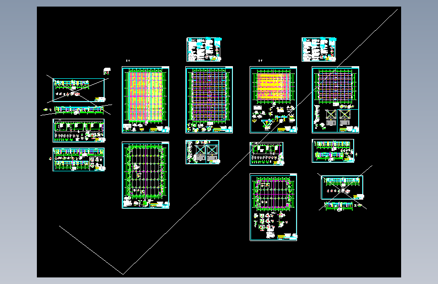 某公司钢结构工业园厂房CAD