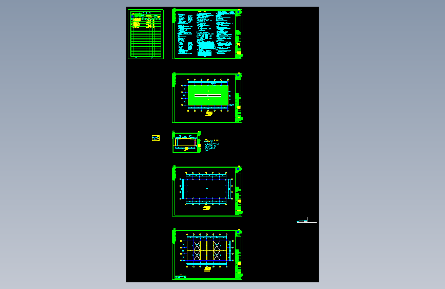 某公司钢结构钢屋盖CAD