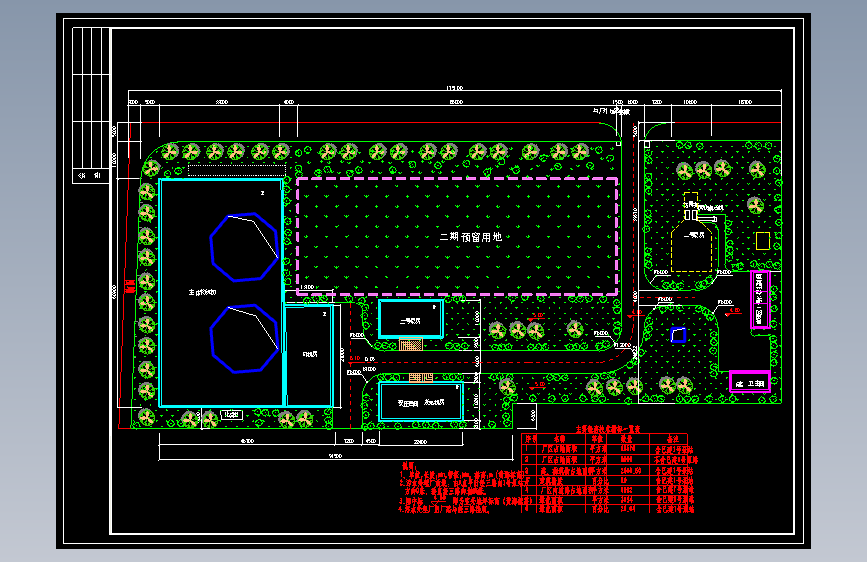 污水处理厂平面规划图