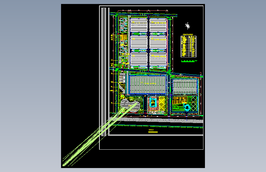 工业园总平面图