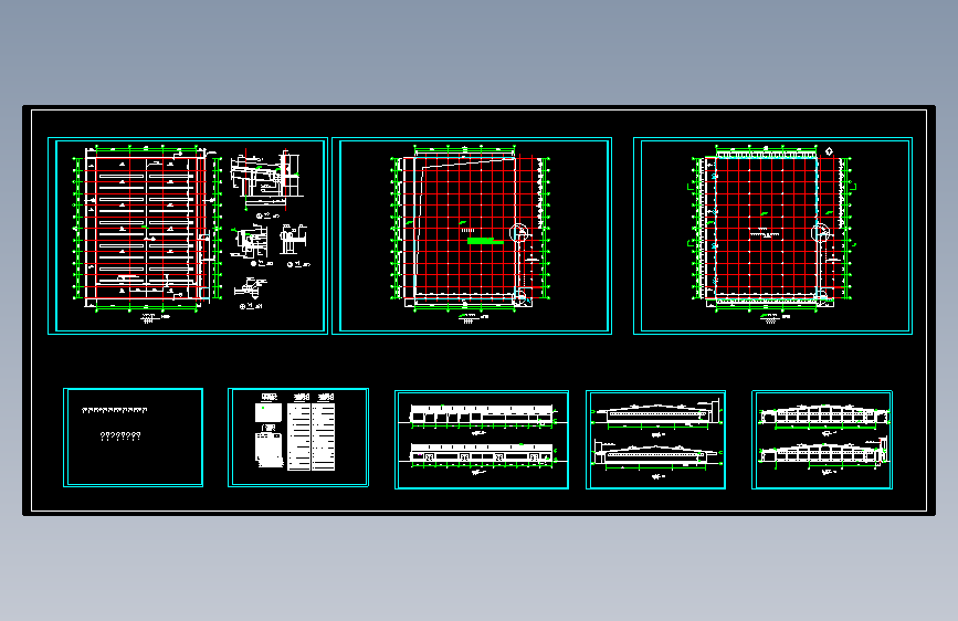 成品车间钢结构建筑施工图