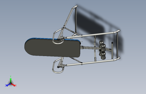 用于脊柱治疗练习的倒置台3D数模图纸 STP格式