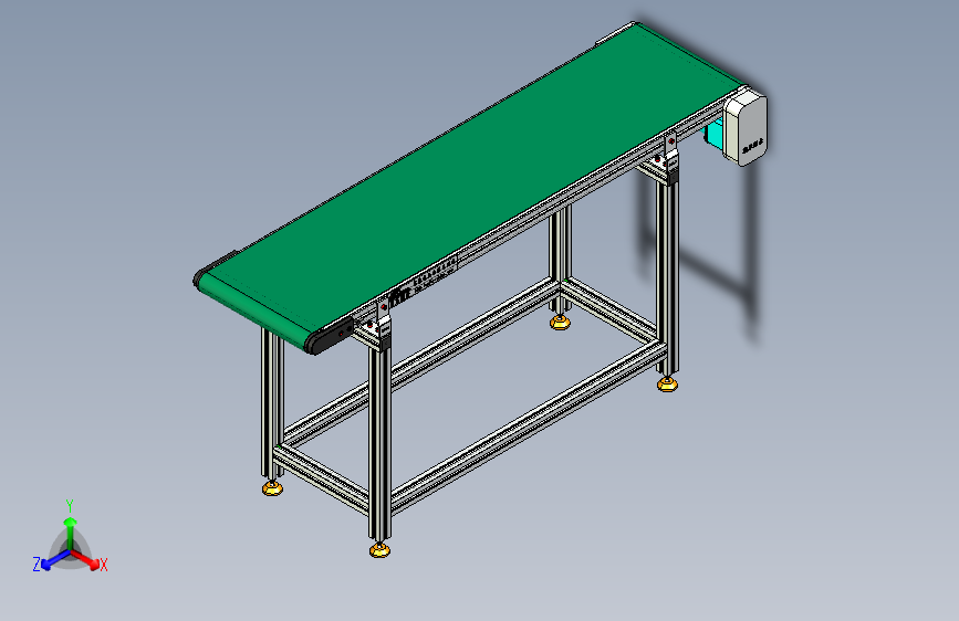 LE-XC5050-右边驱动带支座皮带线-负载80kg