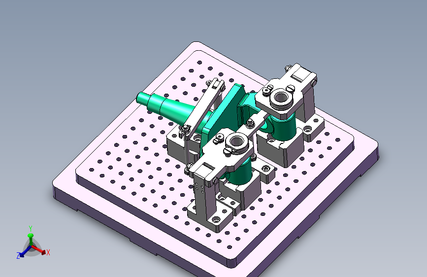 转向节内孔车组合夹具设计及分析含三维+cad+说明书