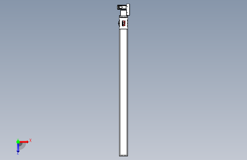 同步带全封闭直线模组TPA-HCB-110D-90-L1600-ML-Y-P40-N3 俯视图