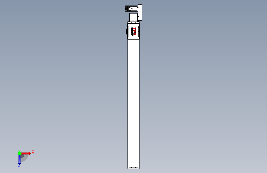 同步带全封闭直线模组TPA-HCB-110D-90-L1150-ML-Y-P40-N3 俯视图